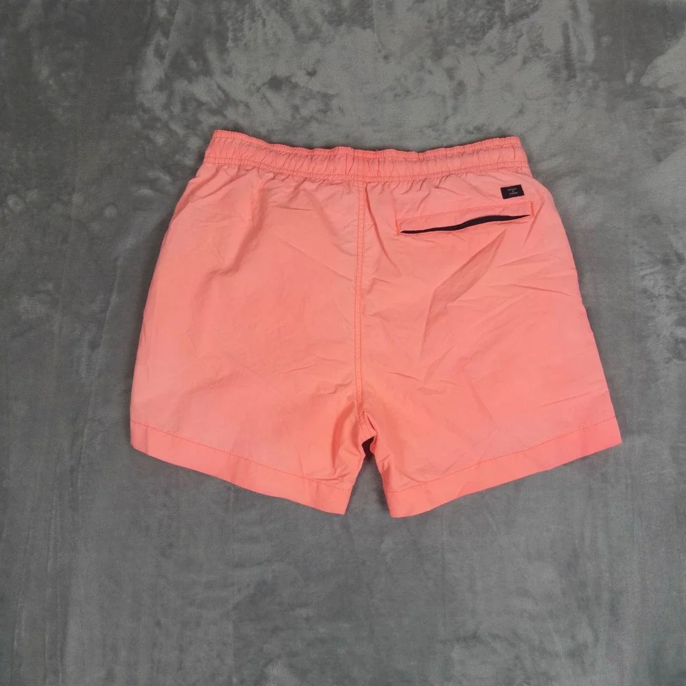 Superdry Swim Shorts Mens Size M Coral Pink Studios Mesh Lined Trunks Beachwear